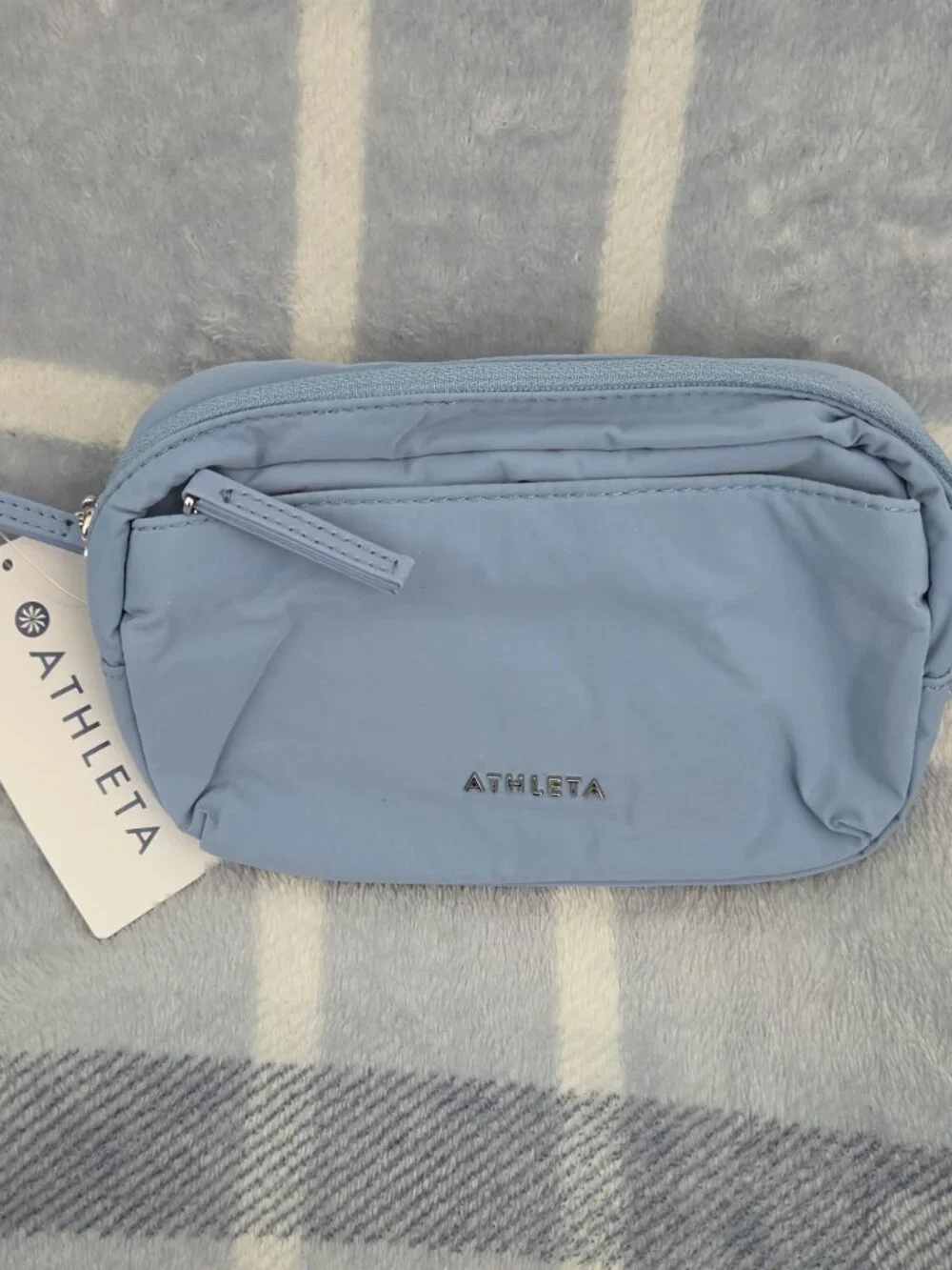 Athleta, All About Crossbody Belt Bag Color, Coastal Blue, NWT